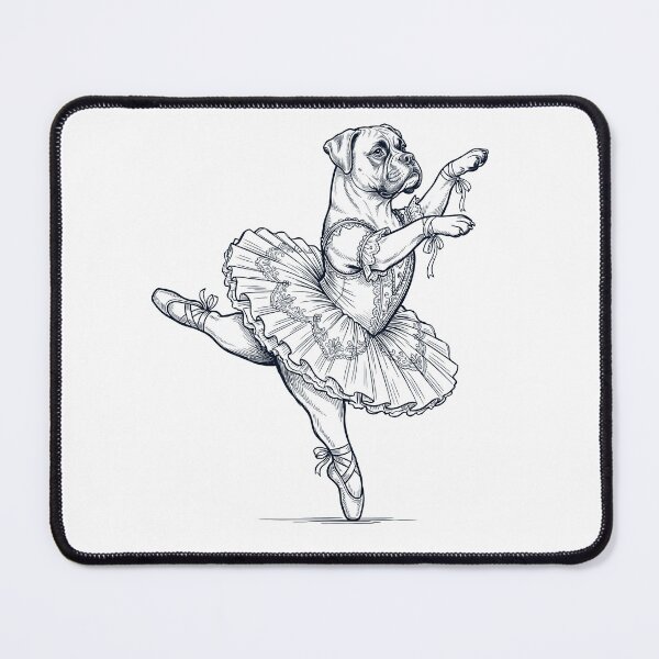Item preview, Vintage Boxer Dog Ballet Dancer Ballerina Dog Lover designed and sold by dian-rody-crest.