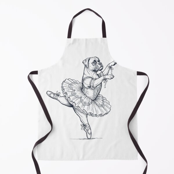 Aperçu de l'œuvre Boxer vintage, danseuse de ballet, amoureuse des chiens créée et vendue par dian-rody-crest.