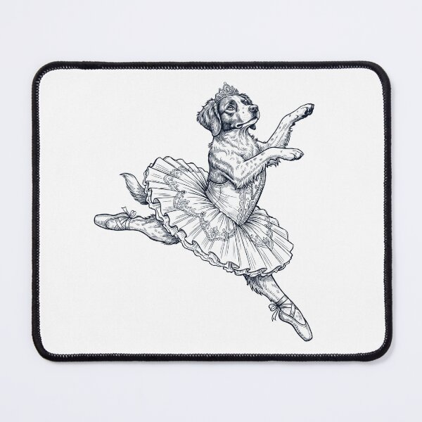 Item preview, Vintage Brittany Ballet Dancer Ballerina Dog Lover designed and sold by dian-rody-crest.