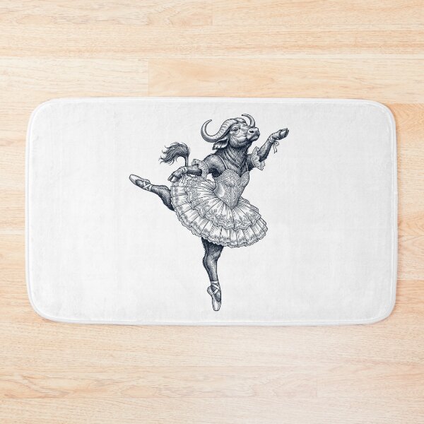 Item preview, Vintage Buffalo Ballet Dancer Ballerina Animal Lover designed and sold by dian-rody-crest.