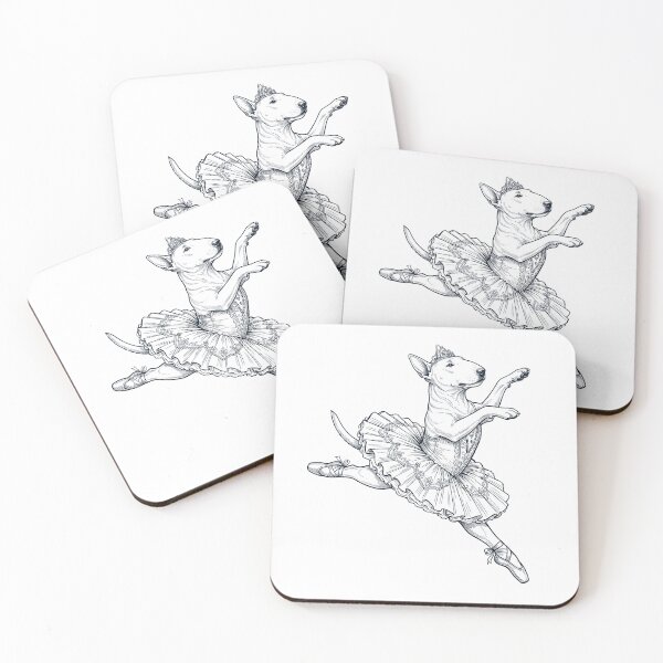 Item preview, Vintage Bull Terrier Ballet Dancer Ballerina Dog Lover designed and sold by dian-rody-crest.