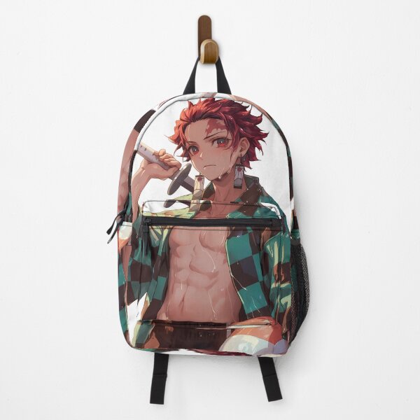 Item preview, Tanjiro Kamado Demon Slayer Moody Portrait Glossy Rainy Vibes designed and sold by PMartistStudio.