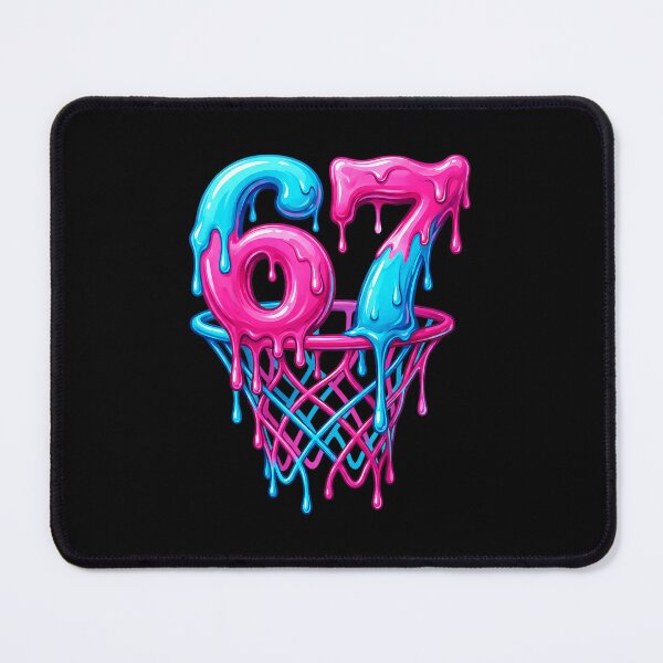 Item preview, Basketball Drip 67 Neon Melting Number Court Style designed and sold by allistermariam.