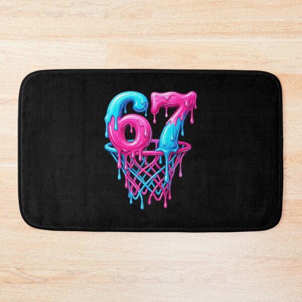 Item preview, Basketball Drip 67 Neon Melting Number Court Style designed and sold by allistermariam.
