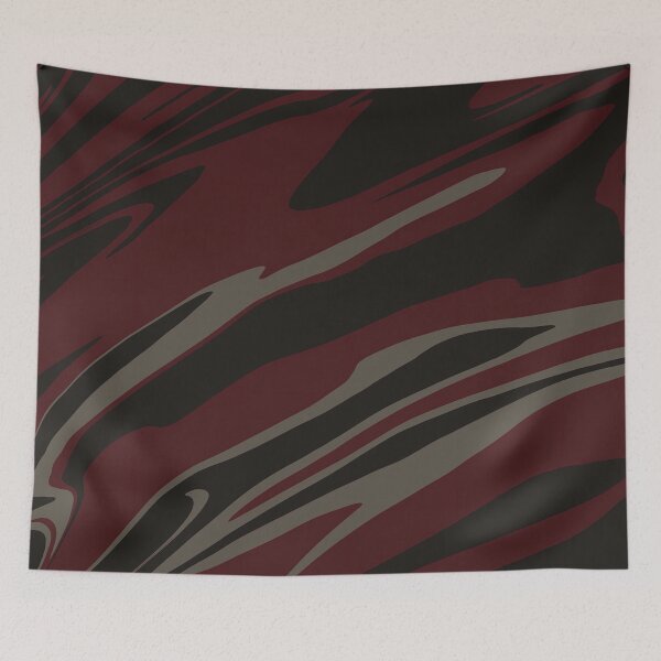 Item preview, Urban Fluid Abstract - Deep Crimson & Slate designed and sold by CaramelCo.
