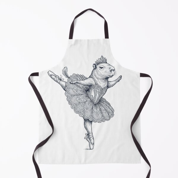Item preview, Vintage Capybara Ballet Dancer Ballerina Animal Lover designed and sold by dian-rody-crest.