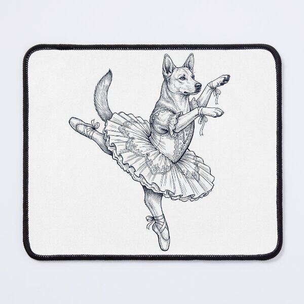 Item preview, Vintage Carolina Dog Ballet Dancer Ballerina Dog Lover designed and sold by dian-rody-crest.