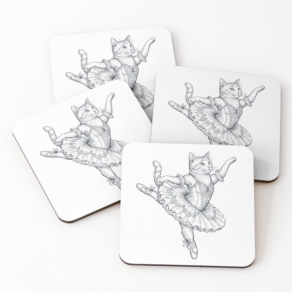Item preview, Vintage Cat Ballet Dancer Ballerina Animal Lover designed and sold by dian-rody-crest.