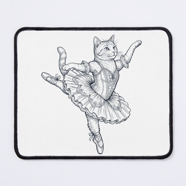 Item preview, Vintage Cat Ballet Dancer Ballerina Animal Lover designed and sold by dian-rody-crest.