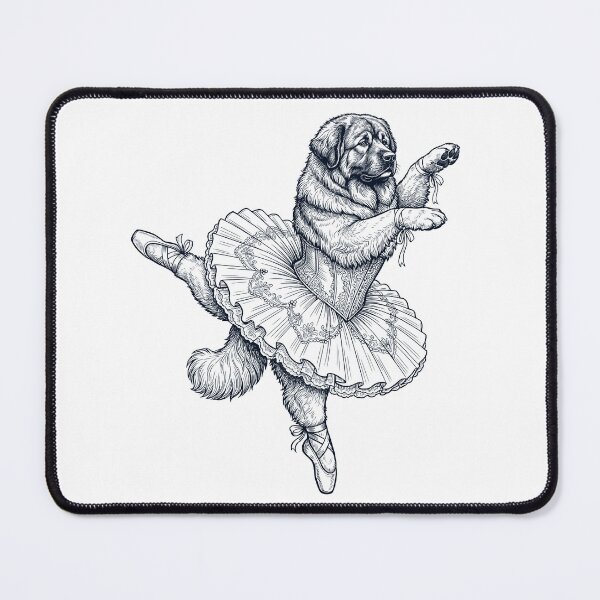 Item preview, Vintage Caucasian Shepherd Dog Ballet Dancer Ballerina Dog Lover designed and sold by dian-rody-crest.