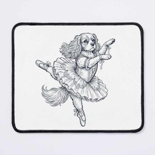 Item preview, Vintage Cavalier King Charles Spaniel Ballet Dancer Ballerina Dog Lover designed and sold by dian-rody-crest.