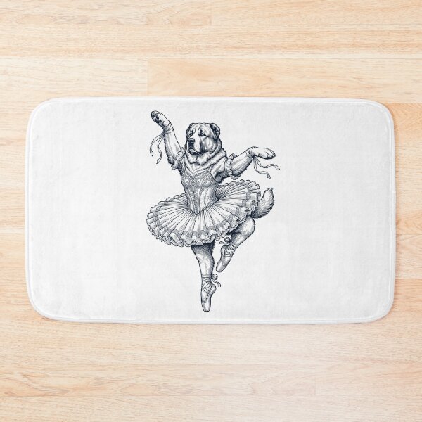 Item preview, Vintage Central Asian Shepherd Dog Ballet Dancer Ballerina Dog Lover designed and sold by dian-rody-crest.