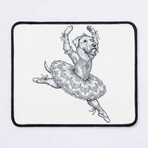 Item preview, Vintage Cesky Terrier Ballet Dancer Ballerina Dog Lover designed and sold by dian-rody-crest.