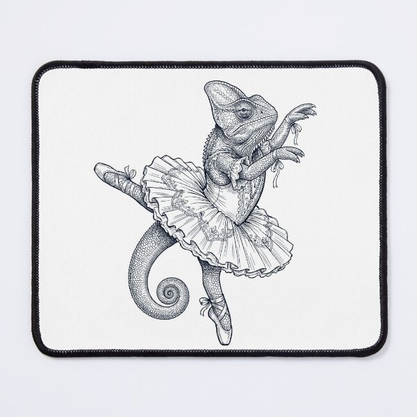 Item preview, Vintage Chameleon Ballet Dancer Ballerina Animal Lover designed and sold by dian-rody-crest.