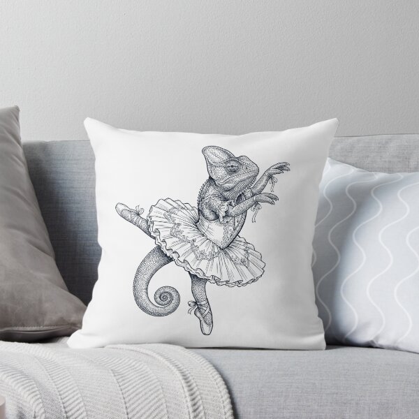 Item preview, Vintage Chameleon Ballet Dancer Ballerina Animal Lover designed and sold by dian-rody-crest.
