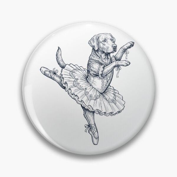 Item preview, Vintage Chesapeake Bay Retriever Ballet Dancer Ballerina Dog Lover designed and sold by dian-rody-crest.