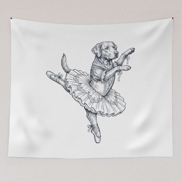 Item preview, Vintage Chesapeake Bay Retriever Ballet Dancer Ballerina Dog Lover designed and sold by dian-rody-crest.