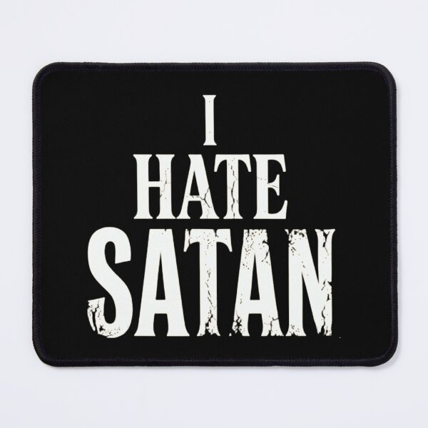 Item preview, I Hate Satan Bold Christian Faith Distressed Typography designed and sold by haitrieuic96.