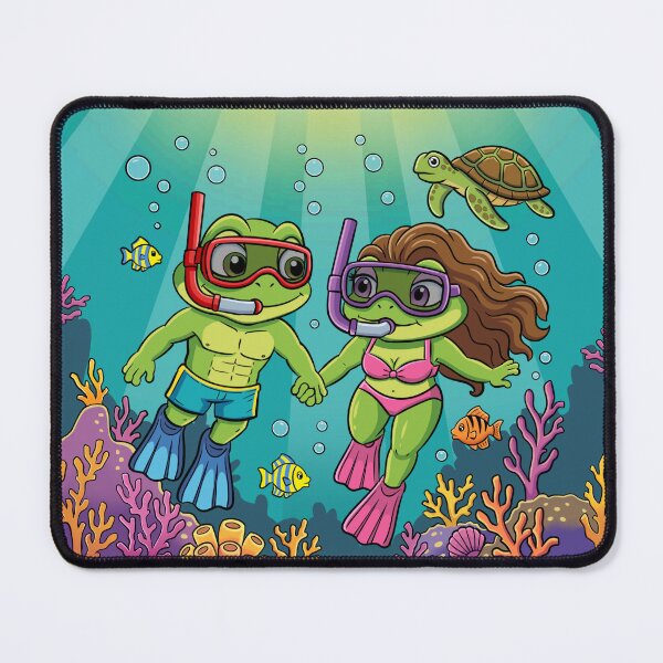 Item preview, Snorkeling coqui frogs  designed and sold by Ivetastic.