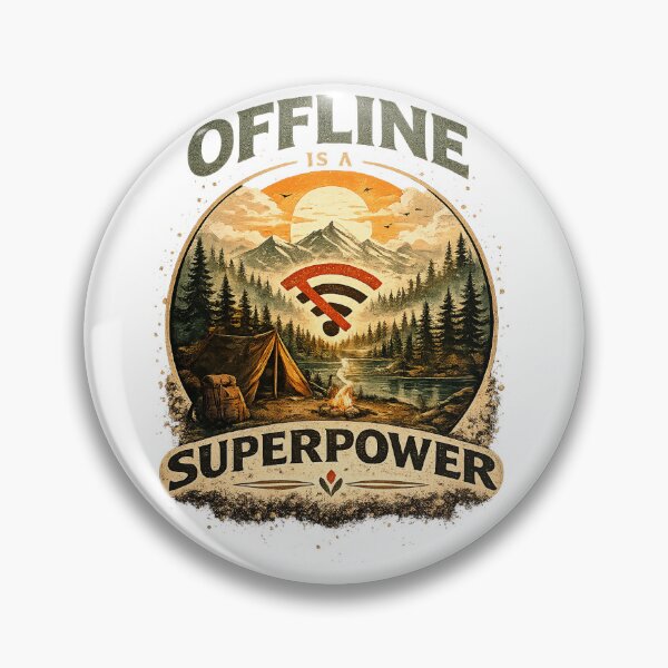 Item preview, Offline Is A Superpower Digital Detox designed and sold by AuraPixelDesign.