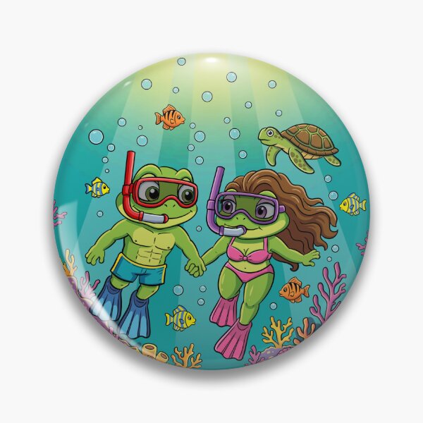 Item preview, Snorkeling coqui frogs designed and sold by Ivetastic.