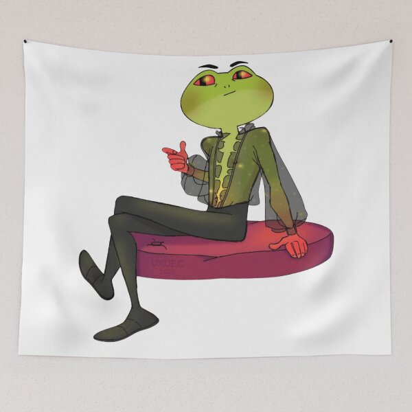 Artikelvorschau, Retro-Maskottchen Dapper Frog Ästhetik entworfen und verkauft von FrogBox-Studio.