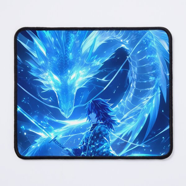 Item preview, Giyu Tomioka Demon Slayer Celestial Water Dragon designed and sold by PMartistStudio.