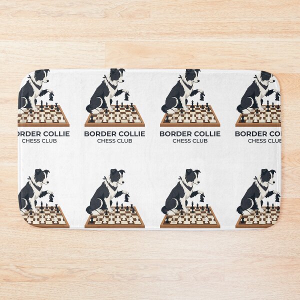 Item preview, Border Collie Chess Club Smart Strategy Dog designed and sold by PictoVibe.