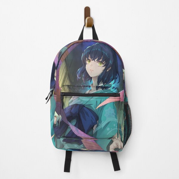Item preview, Inosuke Hashibira Demon Slayer Teal Night Kimono Portrait designed and sold by PMartistStudio.
