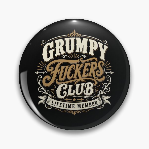 Item preview, Grumpy Fuckers Club Vintage Lifetime Member designed and sold by studio-ssaam.