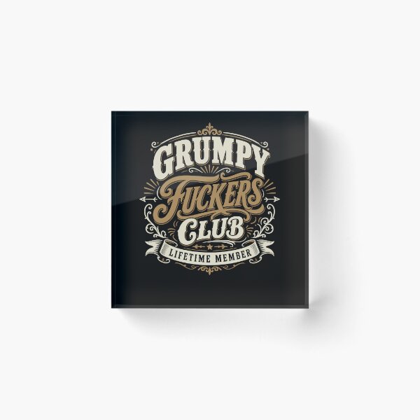 Item preview, Grumpy Fuckers Club Vintage Lifetime Member  designed and sold by studio-ssaam.