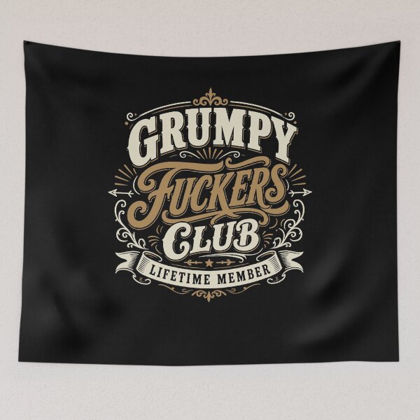 Item preview, Grumpy Fuckers Club Vintage Lifetime Member  designed and sold by studio-ssaam.