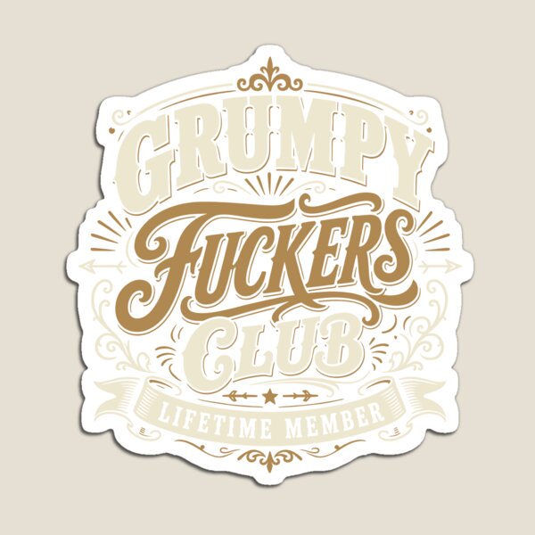 Item preview, Grumpy Fuckers Club Vintage Lifetime Member  designed and sold by studio-ssaam.
