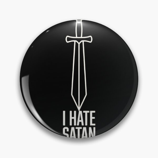 Item preview, I Hate Satan Minimalist Sword Christian Spiritual Warfare Design designed and sold by haitrieuic96.