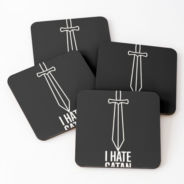 Item preview, I Hate Satan Minimalist Sword Christian Spiritual Warfare Design designed and sold by haitrieuic96.