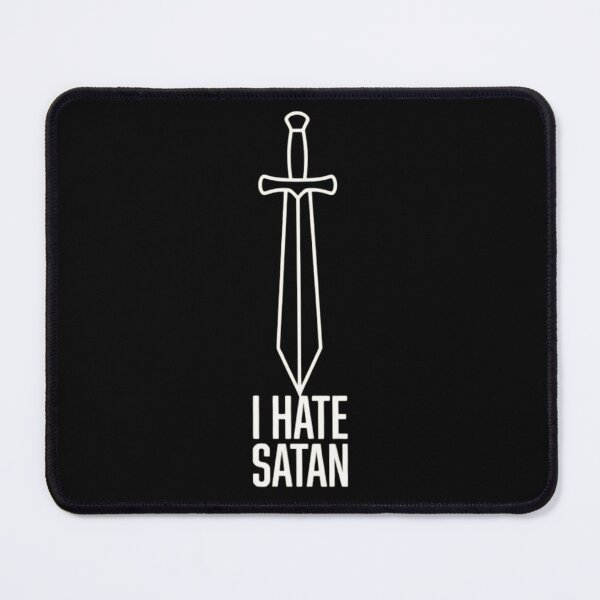 Item preview, I Hate Satan Minimalist Sword Christian Spiritual Warfare Design designed and sold by haitrieuic96.