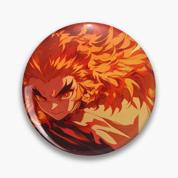 Item preview, Kyojuro Rengoku Demon Slayer Flame Champion Pose designed and sold by PMartistStudio.