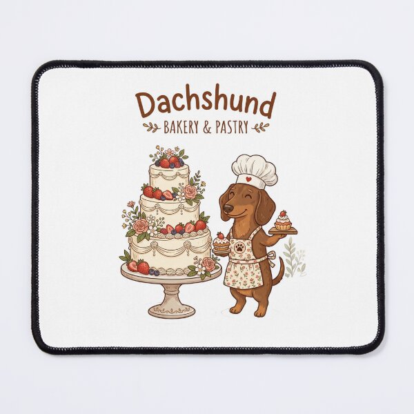 Item preview, Dachshund Bakery Pastry Cute Chef Wieneer Dog designed and sold by PictoVibe.