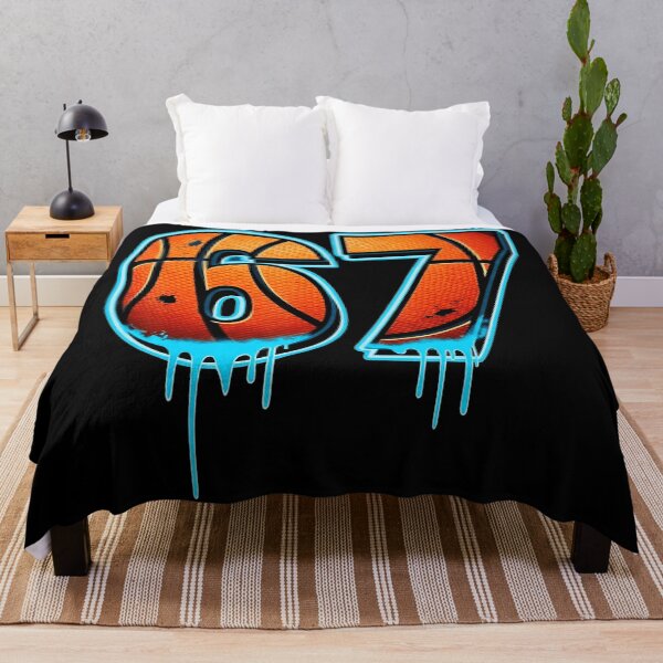 Item preview, 67 Basketball Drip Number With Neon Street Court Style designed and sold by allistermariam.