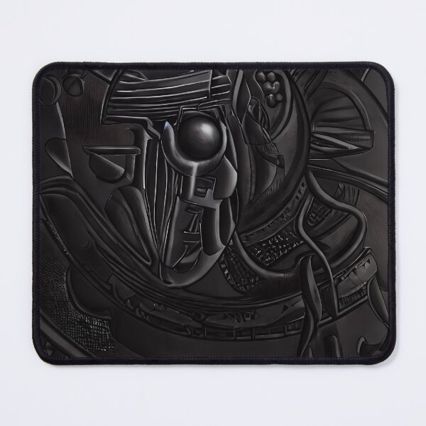 Item preview, Dark Obsidian Samurai Visor Orb Eye Disc Interior Script Band Yokai Art designed and sold by YugenWorkshop.