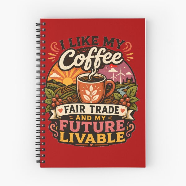 Item preview, I Like My Coffee Fair Trade And My Future Livable designed and sold by Stylishly Eco.