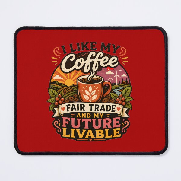 Item preview, I Like My Coffee Fair Trade And My Future Livable designed and sold by Stylishly Eco.
