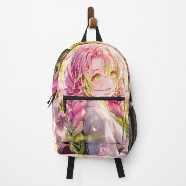 Item preview, Mitsuri Kanroji Demon Slayer Butterfly Glow Dreamy Portrait designed and sold by PMartistStudio.
