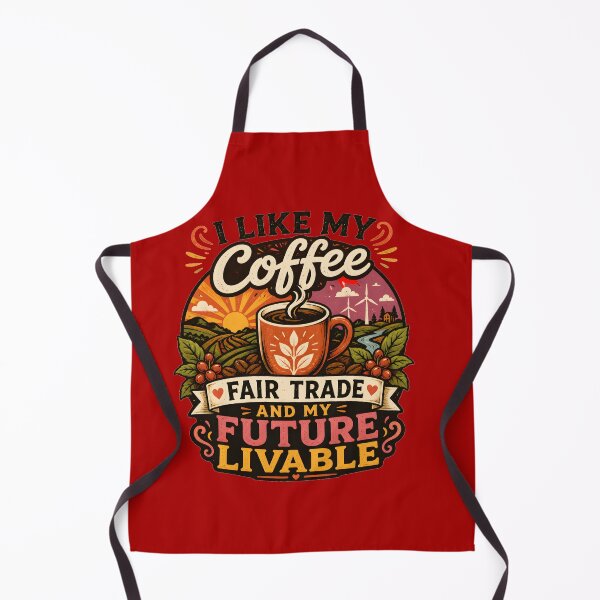 Item preview, I Like My Coffee Fair Trade And My Future Livable designed and sold by Stylishly Eco.