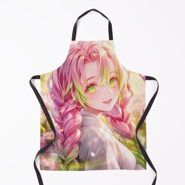Item preview, Mitsuri Kanroji Demon Slayer Butterfly Glow Dreamy Portrait designed and sold by PMartistStudio.
