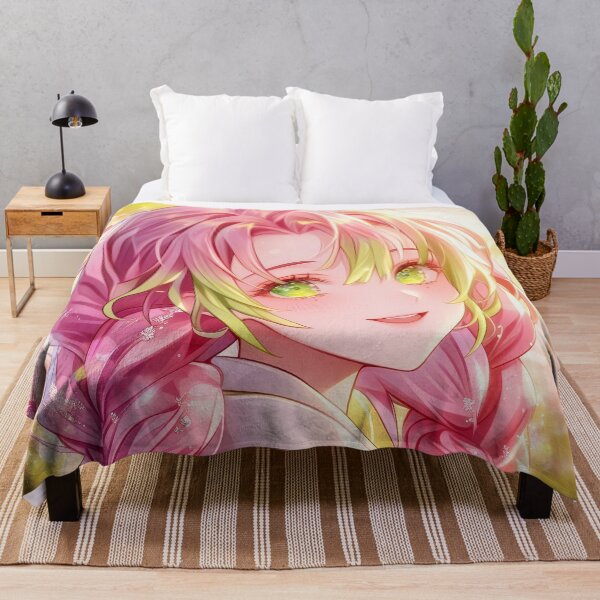 Item preview, Mitsuri Kanroji Demon Slayer Butterfly Glow Dreamy Portrait designed and sold by PMartistStudio.