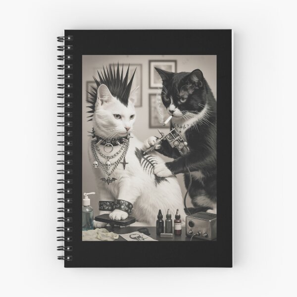 Item preview, Punk Cat Tattooed Funny Meme designed and sold by studio-ssaam.