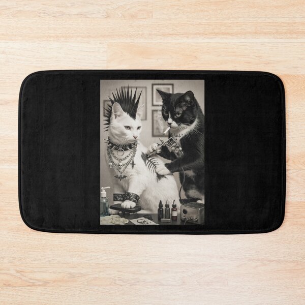 Item preview, Punk Cat Tattooed Funny Meme designed and sold by studio-ssaam.