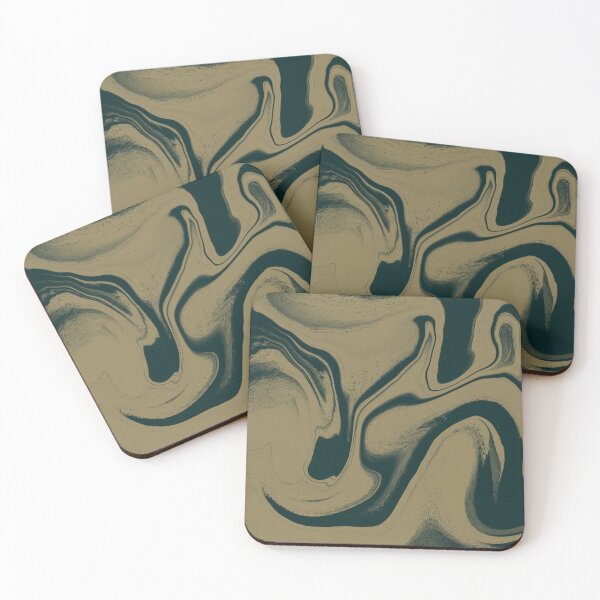 Item preview, Emerald & Sand Luxury Fluid Marble designed and sold by CaramelCo.