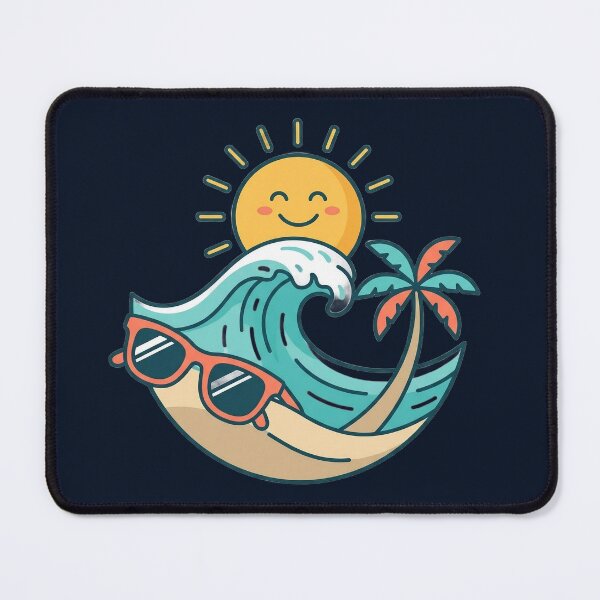 Item preview, Happy Tropical Summer Wave and Smiling Sun designed and sold by NileNova.